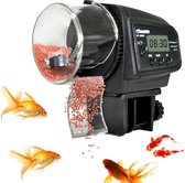 Luxiqo® Voerautomaat Vissen - Vis Voedermachine - Fish Feeder - Elektrische Fish Feeder - Zwart