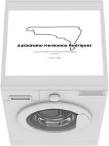 Wasmachine beschermer mat - Formule 1 - Mexico - Circuit - Breedte 55 cm x hoogte 45 cm - Cadeau voor man