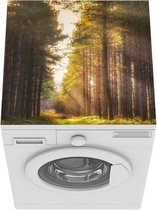 Wasmachine beschermer mat - Boom - Gras - Zon - Breedte 60 cm x hoogte 60 cm