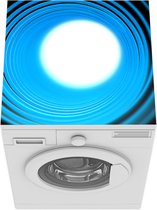 Wasmachine beschermer mat - Een kleurrijke vortex met een wit middelpunt - Breedte 60 cm x hoogte 60 cm