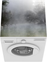 Wasmachine beschermer mat - Mist - Bos - Spanje - Breedte 60 cm x hoogte 60 cm