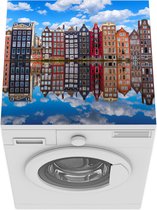 Wasmachine beschermer mat - Amsterdam - Kleuren - Reflectie - Breedte 60 cm x hoogte 60 cm
