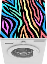Wasmachine beschermer mat - Patronen - Zebra - Kleuren - Breedte 60 cm x hoogte 60 cm