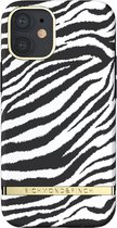 Richmond & Finch Zebra zebraprint hoesje voor iPhone 12 mini - zwart