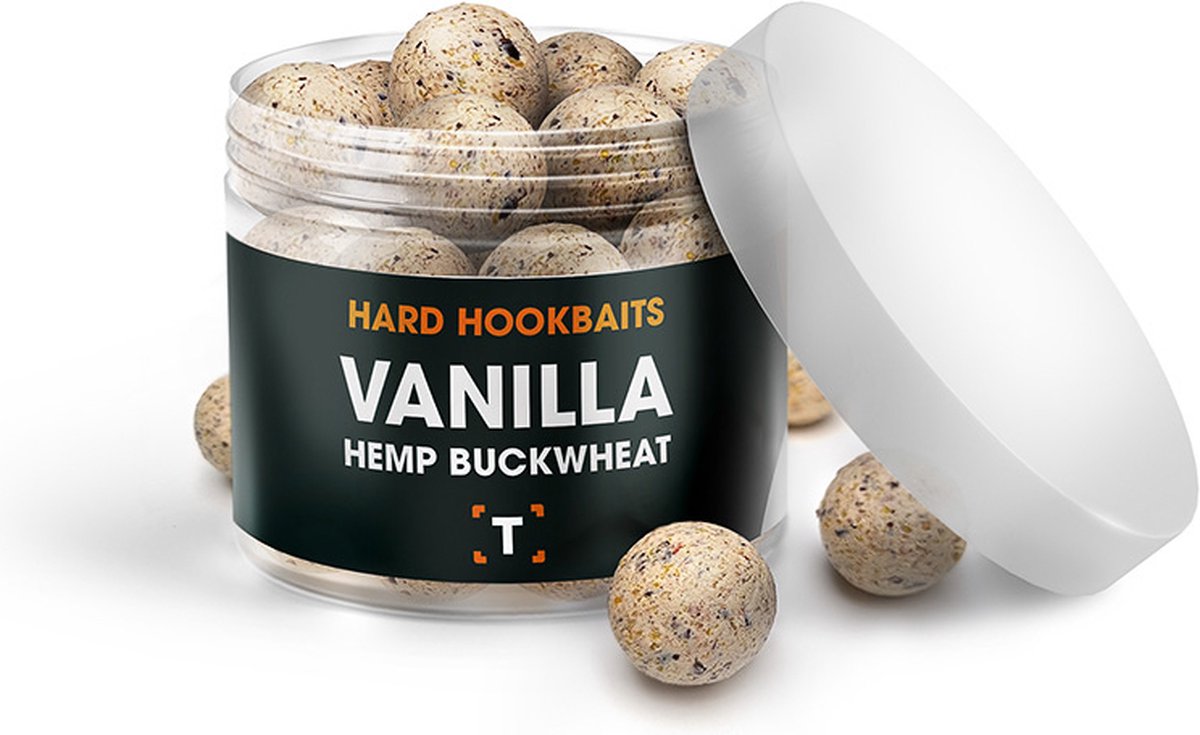 Hennep Boekweit Vanilla Hard Hookbaits | Aas | Karpervissen | Partikels | Karper Aas | Karper Vissen | Karper Voer | Karper