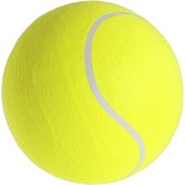 Mega tennisbal XXL geel 22 cm speelgoed/sportartikelen - Sportmaterialen - Grote tennisballen - Buitenspeelgoed/sportief speelgoed - Tennissen