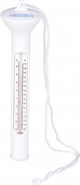Zwembad thermometer - wit - drijvend - kunststof - 19 cm - badkuip - buiten zwembad