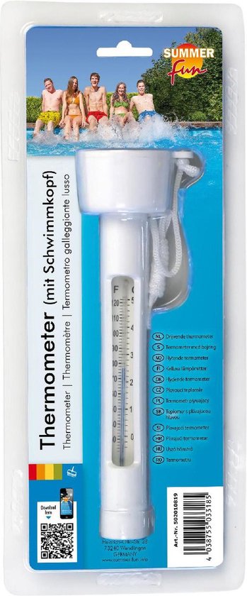 Drijvende water/zwembad thermometer
