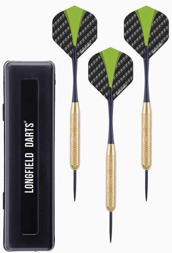 Longfield darts brass 21 gram op blister van Longfield — afbeelding 2