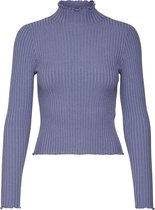 Vero Moda VMEVIE LS HIGHNECK BLOUSE BOO Dames Trui Purple Impression - Maat XS