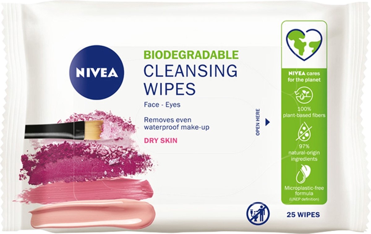 Nivea Cleansing Wipes ( Dry and Sensitive Skin ) 25 Pcs