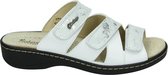 Hickersberger 2848 - Volwassenen Dames slippers - Kleur: Wit/beige - Maat: 41