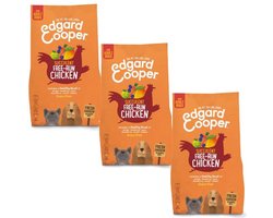 3x2,5 kg Edgard & cooper adult verse scharrelkip graanvrij hondenvoer