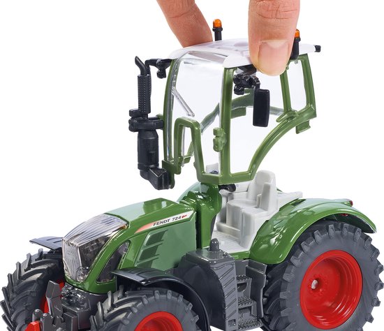 siku 3285 - Fendt 724 Vario, Métal/Plastique, 1:32, Vert, Cabine Conducteur Amovible : SIKU