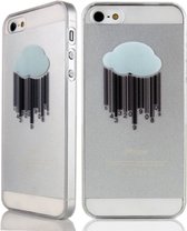 Peachy Doorzichtig wolk hoesje iPhone 5 5s en iPhone SE 2016 Transparante hardcase