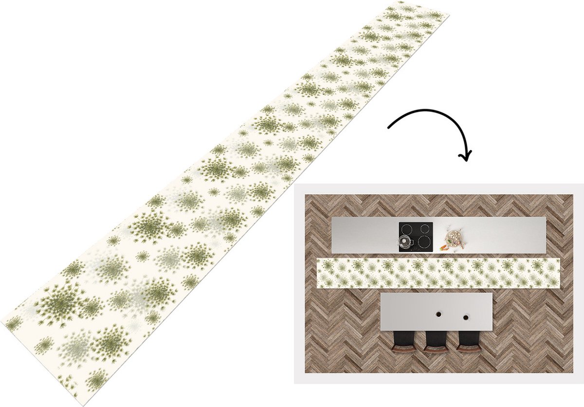 KitchenYeah Keukenloper - Keukenmat - Wildbloemen - Patronen - Zaden - Keuken vloerkleed multicolor, foto 2