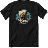 Bierglas | Feest kado T-Shirt heren - dames | kobalt | Perfect drank cadeau shirt |Grappige bier spreuken - zinnen - teksten