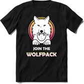 Join The Saitama Wolfpack T-Shirt | Saitama Inu Wolfpack Crypto Ethereum kleding Kado Heren / Dames | Perfect Cryptocurrency Munt Cadeau Shirt Maat S
