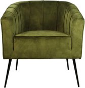 Fauteuil Otis 72x71x80 cm fluweel groen