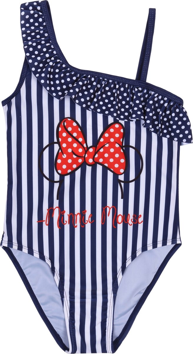 Marineblauw badpak met franjes - Mini Mouse DISNEY / 128-134