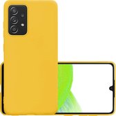 Samsung Galaxy A33 Hoesje Back Cover Siliconen Case Hoes - Geel