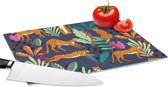 Glazen Snijplank - 28x20 - Patroon - Cheetah - Jungle - Snijplanken Glas