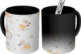 Magische Mok - Foto op Warmte Mokken - Koffiemok - Patroon - Corgi - Hond - Jongens - Meisjes - Kinderen - Kindje - Magic Mok - Beker - 350 ML - Theemok