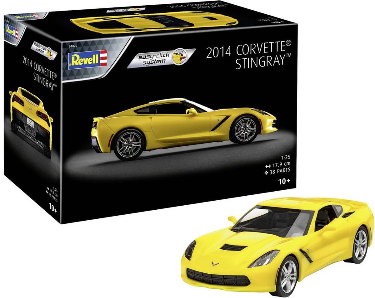 1:25 Revell 07825 Corvette Stingray 2014 - Easy Click Plastic kit