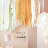 Streamers XL Peach & Goud