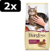 2x BURGESS CAT SENIOR KALK/CRANB 1,4KG