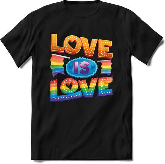 Love is love | Pride T-Shirt Heren – Dames – Unisex | LHBTI / LGBT / Gay / Homo / Lesbi |Cadeau Shirt | Grappige Love is Love Spreuken – Zinnen -…