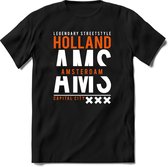 Amsterdam - Holland | TSK Original & vintage | T-Shirt Heren - Dames | Oranje | Perfect Cadeau Shirt | Grappige Spreuken - Zinnen - Teksten | Maat 3XL