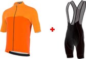 Sport2x T-PRO Icon Kledingset Zomer Dames Oranje - XXXL