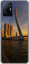 Geschikt voor Xiaomi 11 Lite 5G NE hoesje - Rotterdam - Zonsondergang - Erasmus - Siliconen Telefoonhoesje