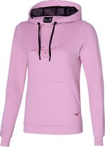 Mizuno Athletic Hoody Dames - Sporttruien - roze - maat XS