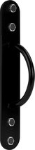 RYZOR Battle rope bevestigingshaak - Muurbevestigingsring - Plafondhaak - Anker ring - Aanleg ring - Muuranker - Muurhaak - Ophanghaak voor Fitness en Crossfit - Metaal - Zwart