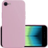 Hoes voor iPhone SE 2022 Hoesje Lila Cover Silicone Case Hoes