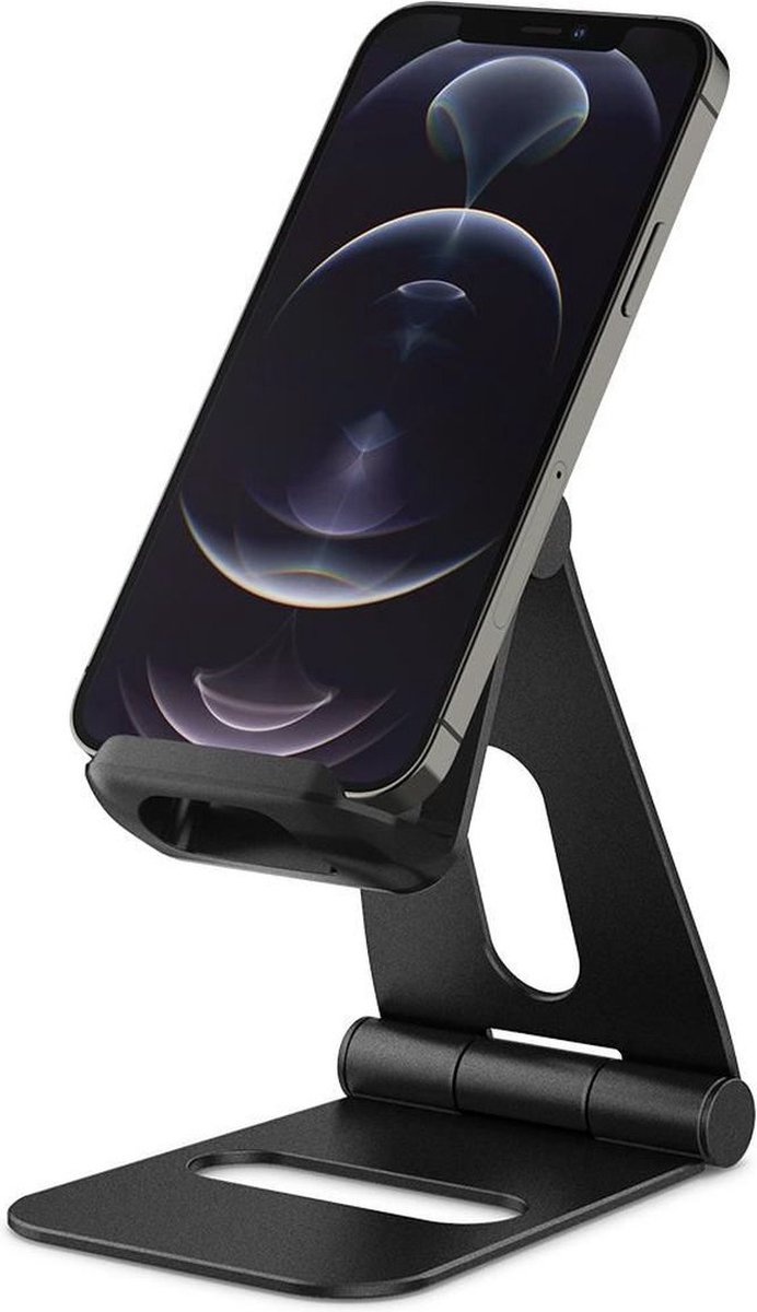 Spigen S311 Universele Telefoon / Tablet Aluminium Bureau Houder Zwart
