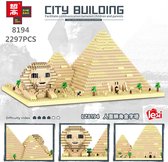 Lezi Piramides van Gizeh Egypte - Nanoblocks / miniblocks - Architectuur / Gebouwen - Geschiedenis - Bouwset / 3D puzzel - 2388 bouwsteentjes
