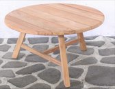 AnLi-Style Plein air- Table d'appoint Brownie en teak 80 cm