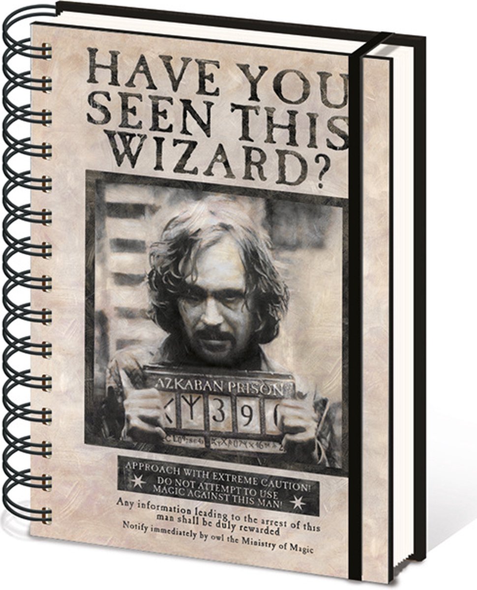 Ringband Harry Potter Wanted Sirius Black - A5