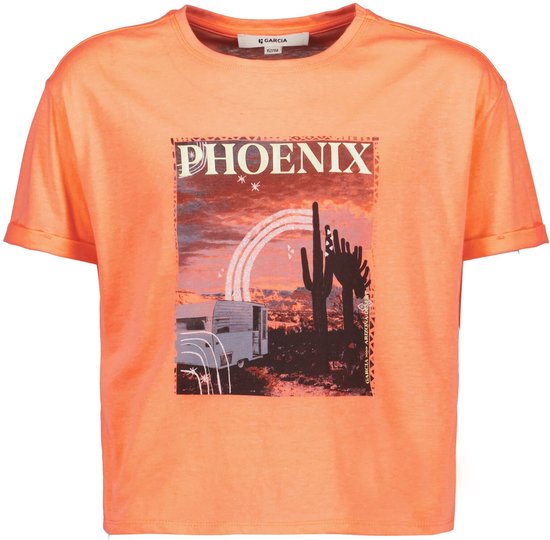 GARCIA T-Shirt Filles Oranje - Taille 128/134