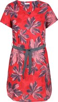Paprika Dames Linnen jurk met bloemenprint - Jurk - Maat 54