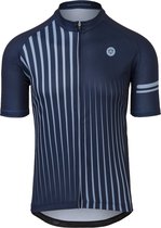 AGU Faded Stripe Fietsshirt Essential Heren - Blauw - S