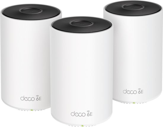 TP-Link Deco XE75 - Mesh WiFi - Tri-band - Wifi 6E - 5400Mbps - 3-pack - 2022 - AXE5400
