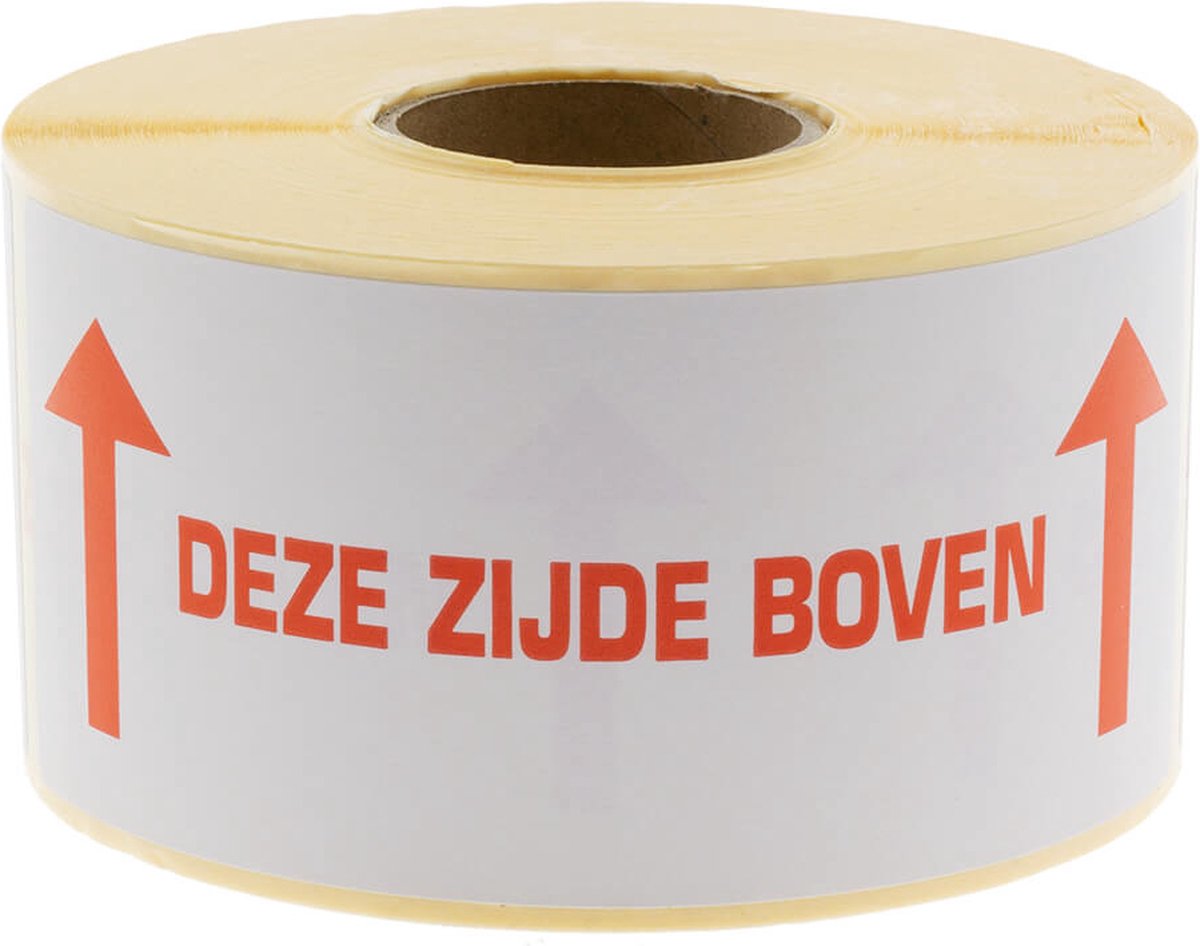 500x Etiket 'Deze zijde boven'