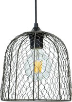 C-Création® Clochine - Hanglamp - Mesh - Ø 20cm - Antraciet grijs - Woonkamer - Keuken - Slaapkamer - Hal