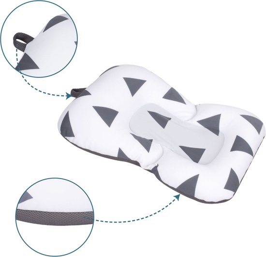 Sevibaby Cozy Triangle Grey Baby Badkussen 69-141 van Sevi — afbeelding 4