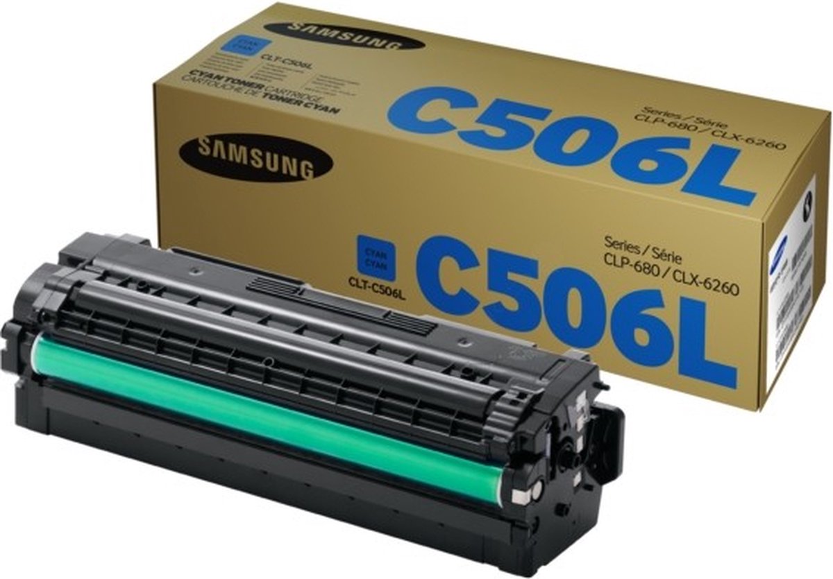 SAMSUNG CLT-C506L/ELS toner cyaan high capacity 3.500 pagina's 1-pack