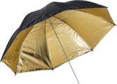Luxe 120 cm Zwart/Goud Flitsparaplu / Flash Umbrella